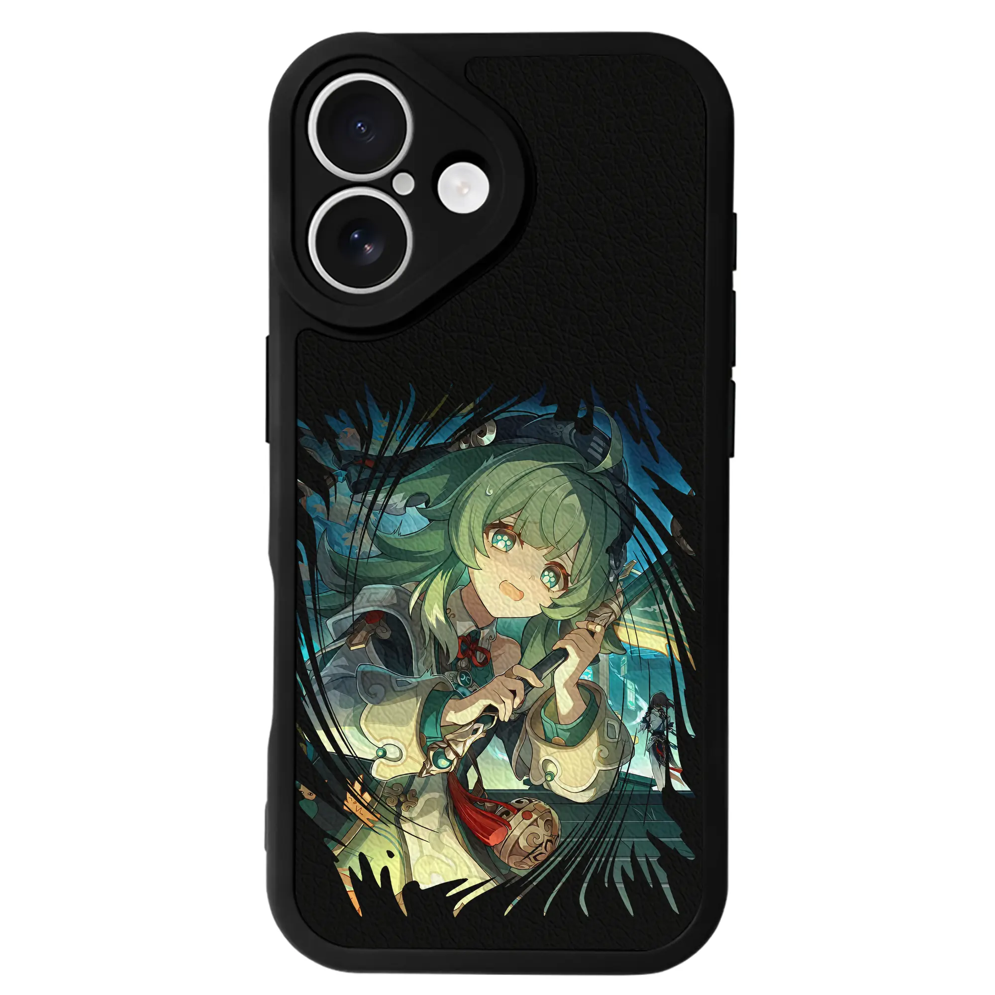 崩壊：スターレイル グッズ フォフォ - IPhone 16シリーズ対応 ・ シリコンスマホケース ・ レザー調 ・ 高精度フィット ・ 耐衝撃 ・ ワイヤレス充電対応 ・ 精密カット